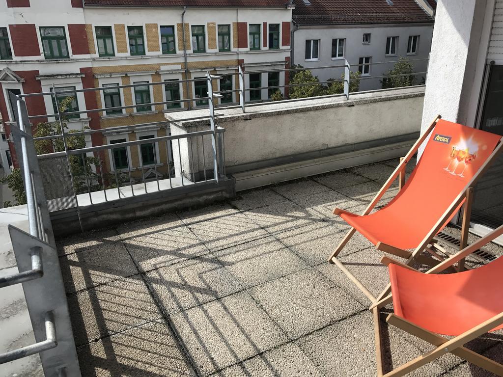 Exklusive Wohnung Mit Dachterrasse In Schleussig Leipzig Eksteriør bilde